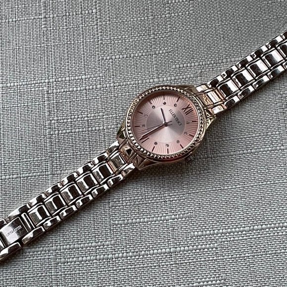 Ellen Tracy Women Wristwatch Rose Gold Tone Analog Quartz Watch - Picture 9 of 12